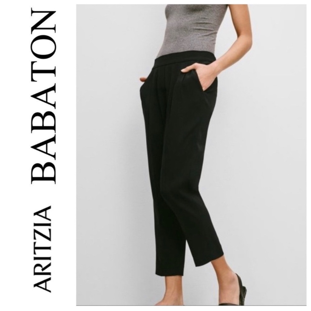Aritzia Babaton Black Cohen Pants Size 4